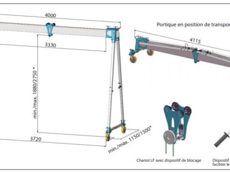 WiMAG Alu portal 1000 kg