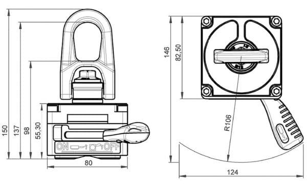 Aimant Alfra TML 90 R – Image 3