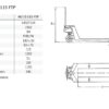 HU 15-115 FTP Hand pallet truck with low height forks - Image 2