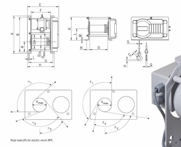RPE Electric winches (whitout cable) - Image 4
