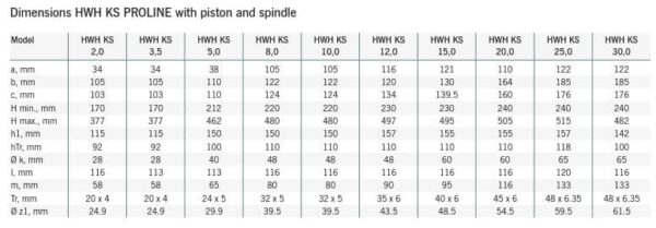 HWH 2KS PROLINE with 2 pistons and spindle - Image 2