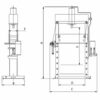 HWPHP Werkplaatspersen met hydraulische handpomp - Afbeelding 2