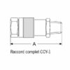 CCY-1 Komplette Hydraulikkupplung männlich + weiblich