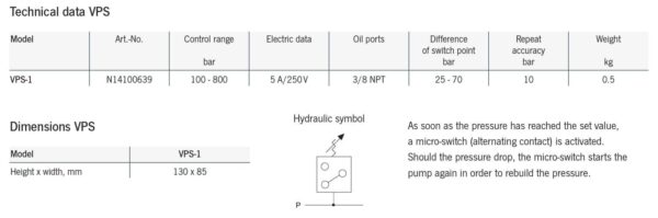 VPS-1 VPS Pressure switch - Image 2
