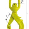 LBK Safety swivel hook Grade 10