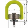 Anneau de levage pivotant, type RLP Grade 10