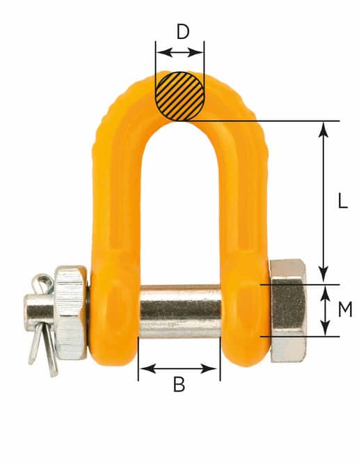 Manille de levage boulonné, Type SA - Ohis