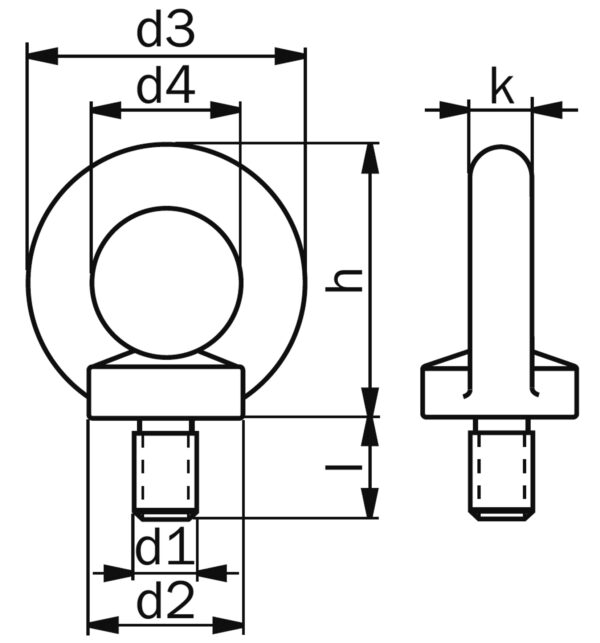 Eye bolt M16 C15E