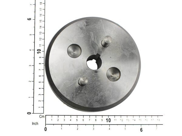 Flywheel with edged adjusting pin RF280+310