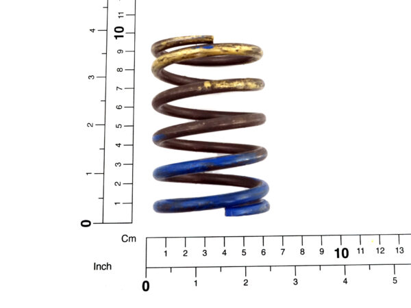 Compression spring 5,6 X 47,6 X 77 gold/blue